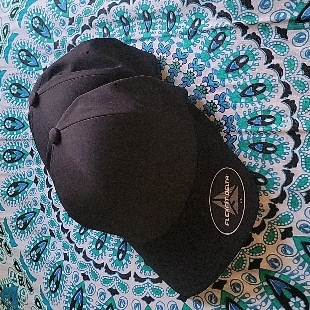 Not AvailabFlex Fit Delta Cap- 92% Polyester/8% PU Spandex Color:Black Size:L/XL